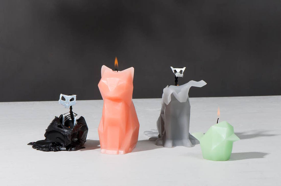 Thumbnail: Pyro Cat Candle - Coral