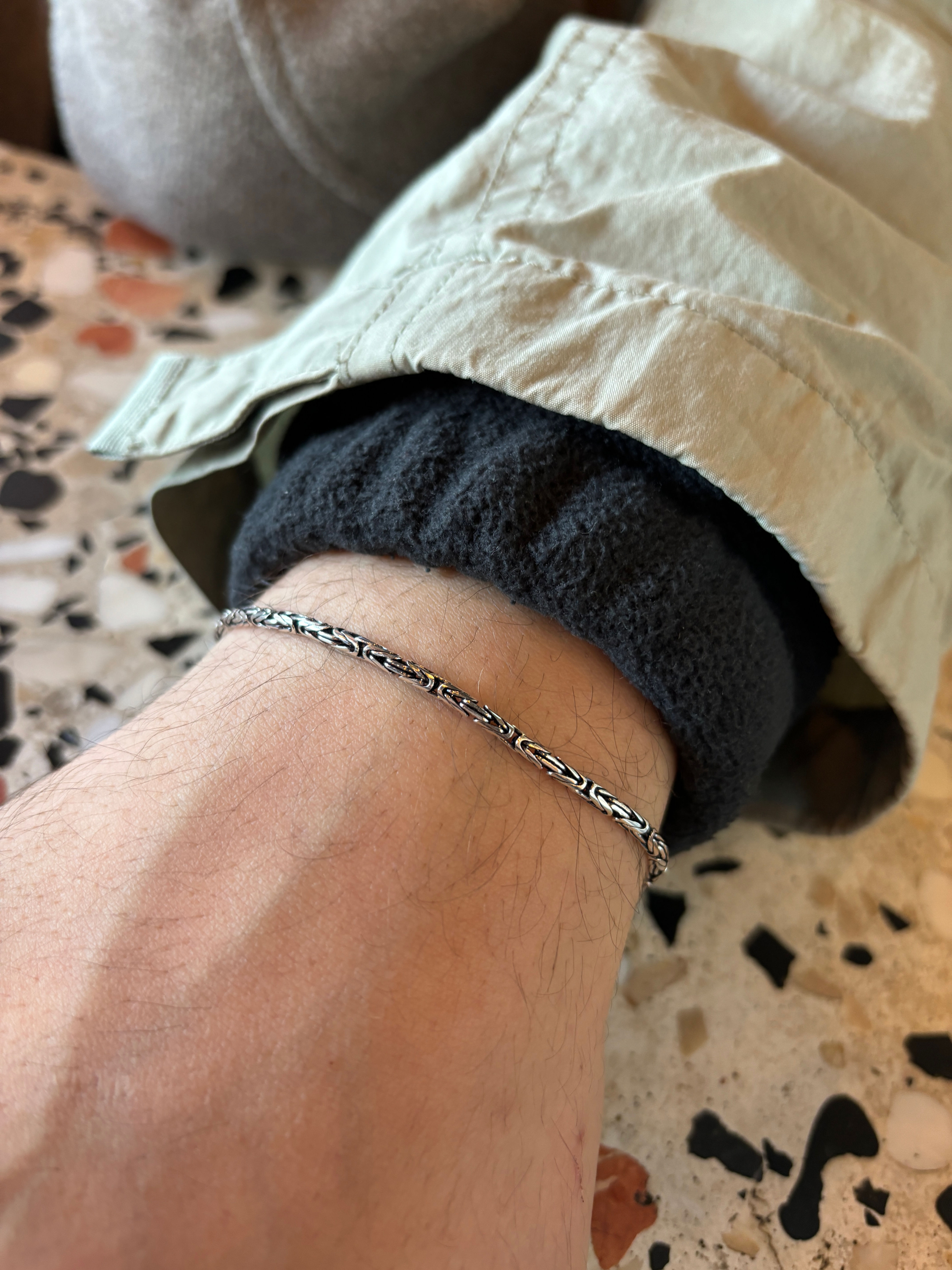 Silindir Bali Stil Bileklik | 925 Ayar Gümüş