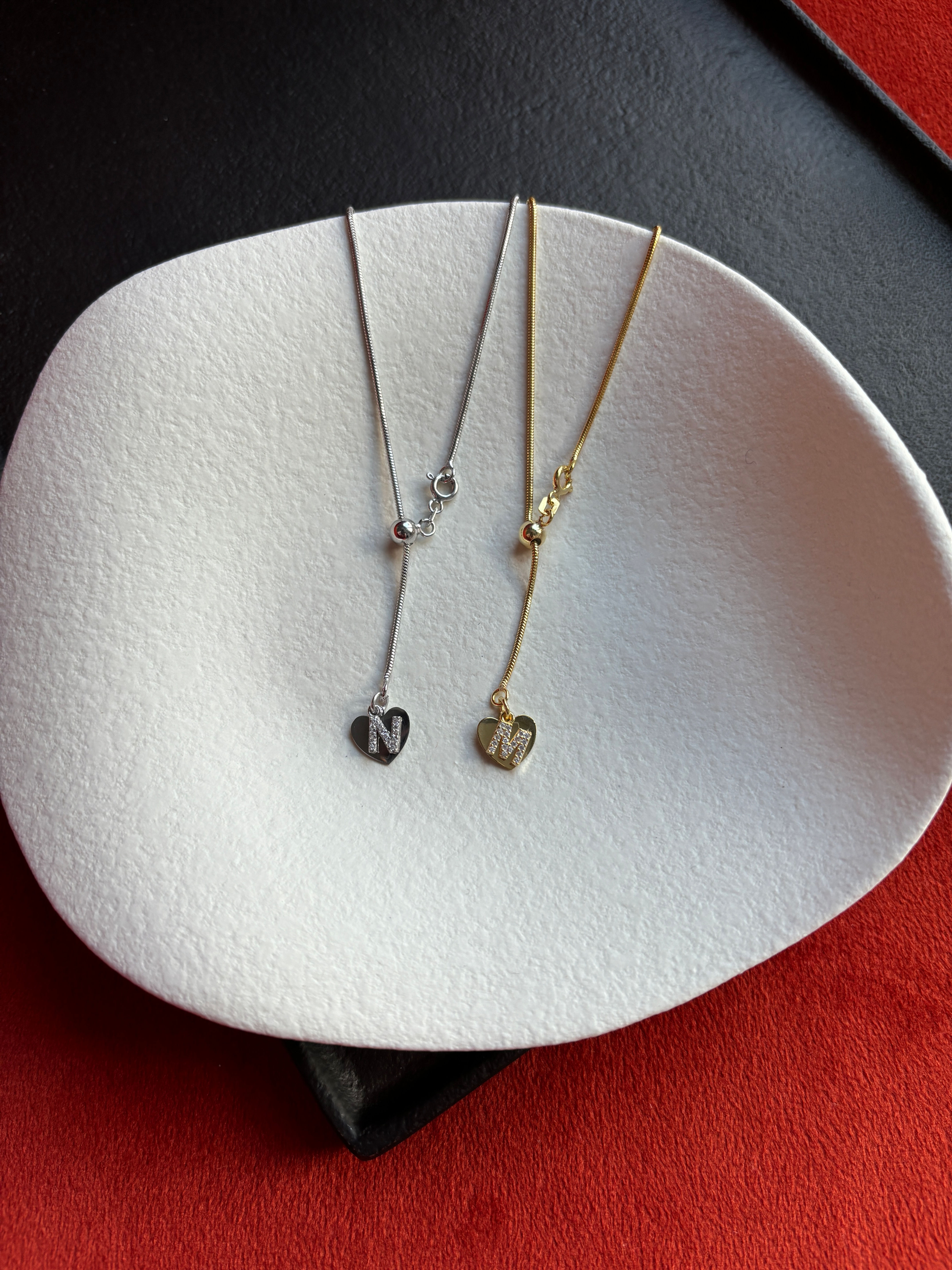 Kalp Detaylı Kişiselleştirilebilir Asansör Zincir Kolye | 925 Ayar Gümüş