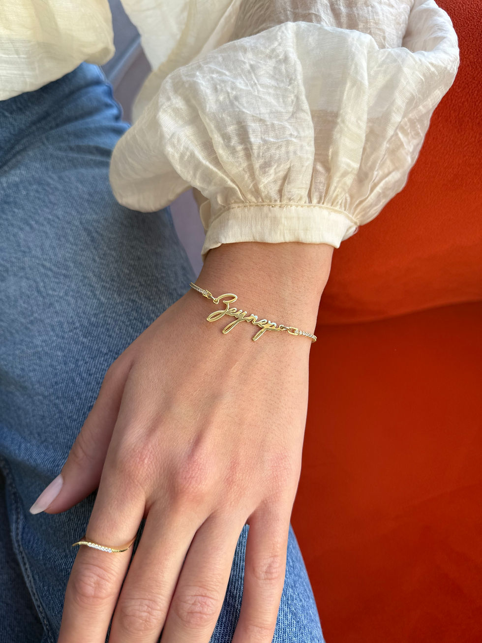 İsim Yazılı Su Yolu Bileklik | 925 Ayar Gümüş