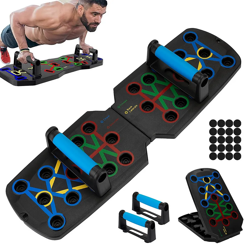 Thumbnail: 28 in 1 Push Up Rack Board System Fitness Workout Train Home Gym Exercise Stands