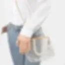 Thumbnail: Clear Pearl Clutch Handbag