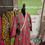 Thumbnail: African Print Pink & Green Long Kimono Robe