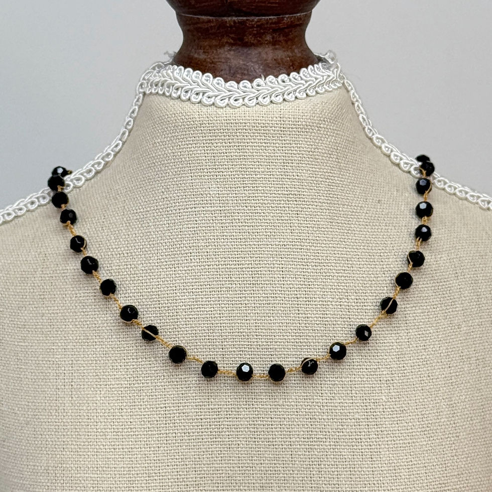 Thumbnail: Midnight Flow – Fine Thread Necklace