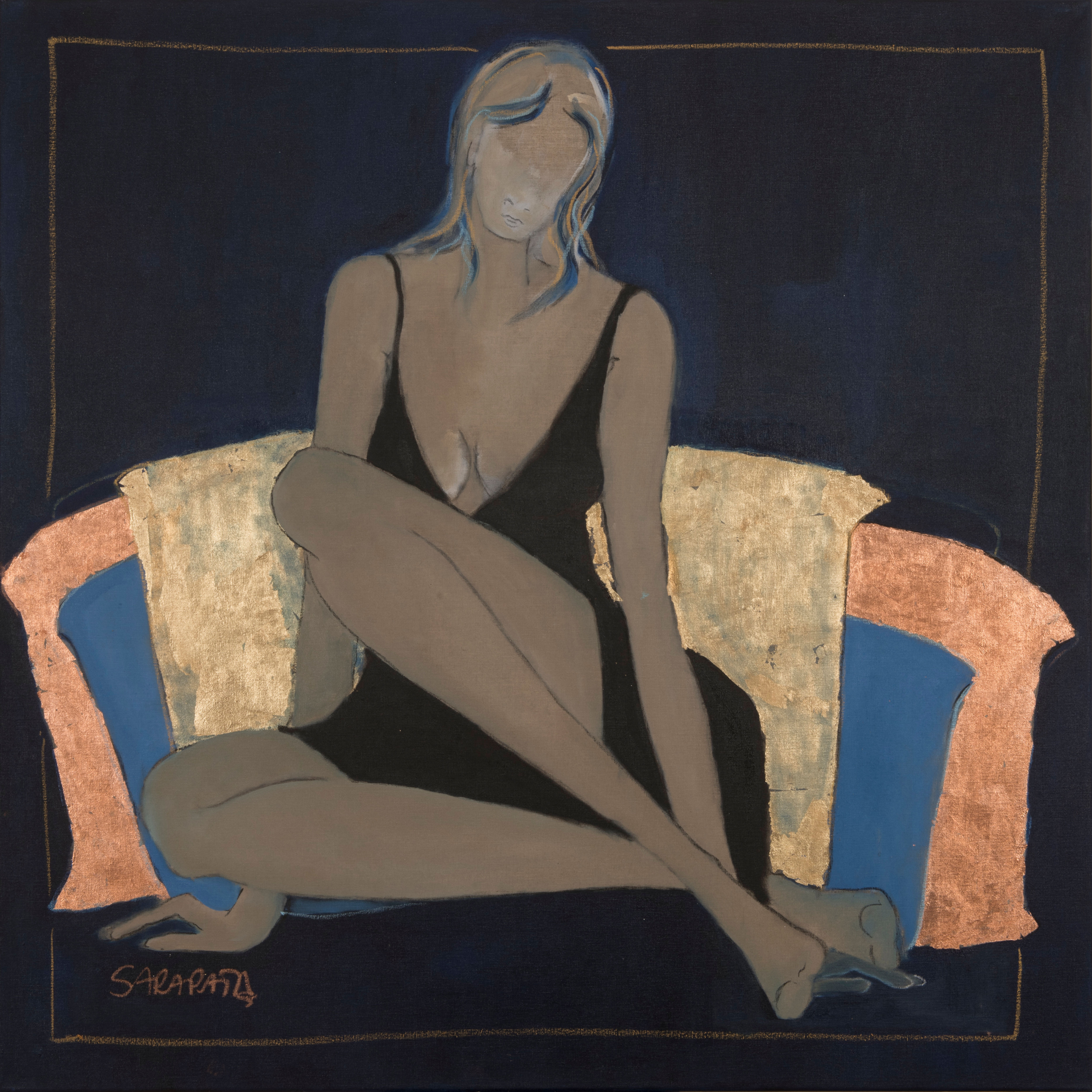 Joanna Sarapata | ART DECO | Gold Pillow