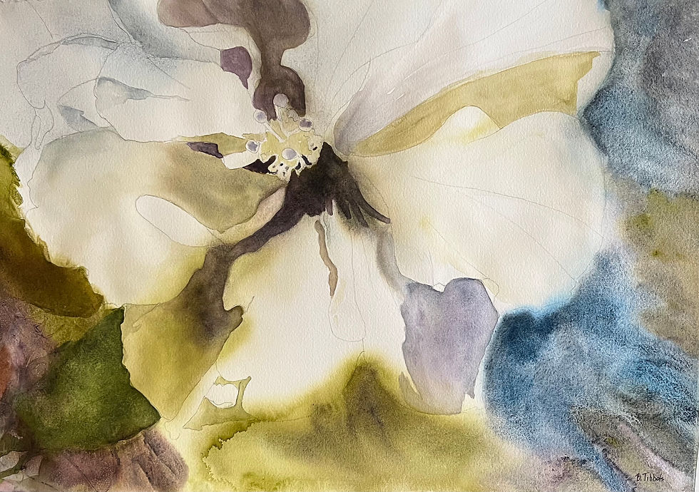 “Garden Beauty” 15 x 22 inch   Original Watercolor on Paper