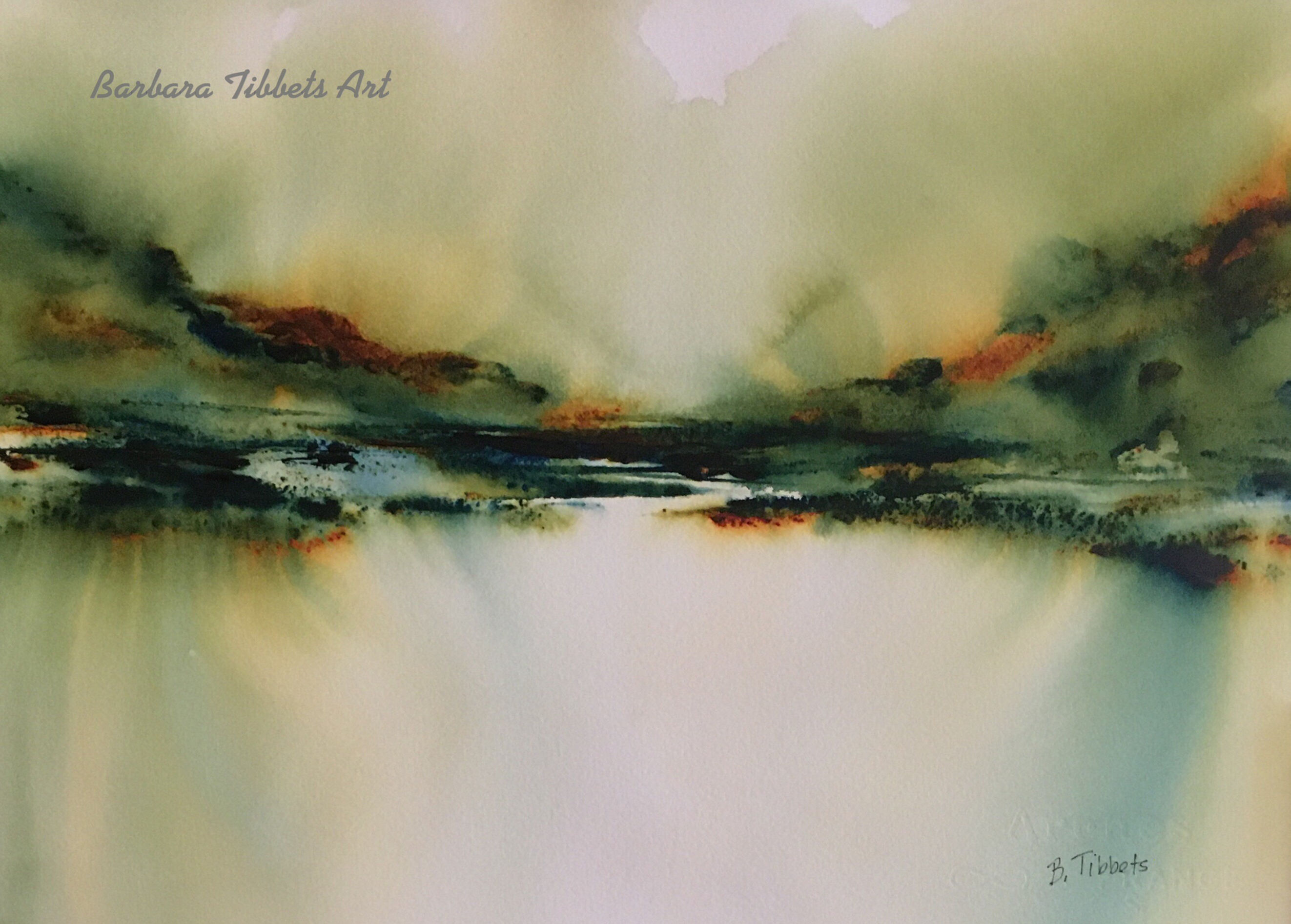 "Morning at Oak Creek" 11 x 15 inch   Original Watercolor on Paper