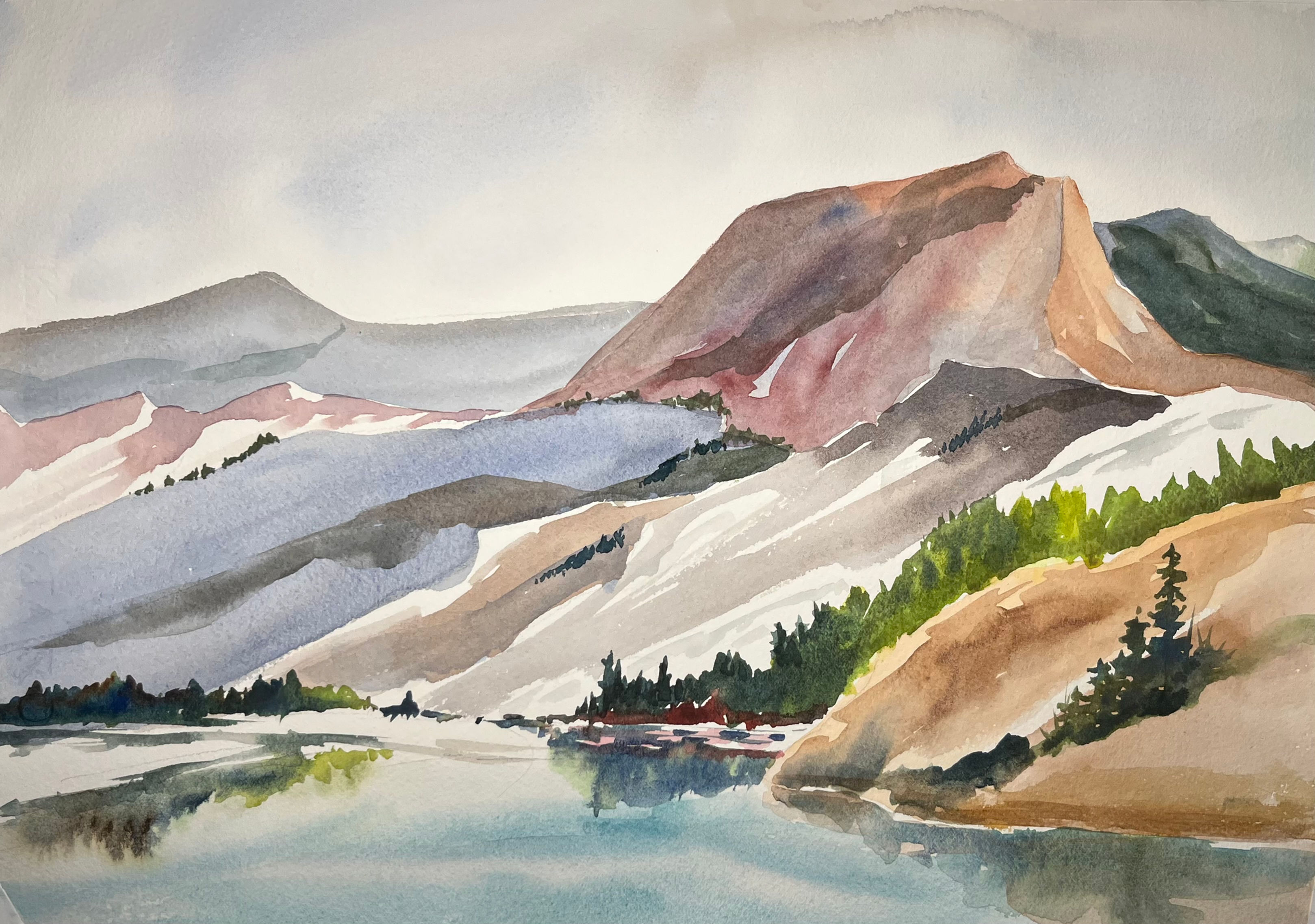 “Granite Mountains" 11 x 15 inch   Original Watercolor on Paper