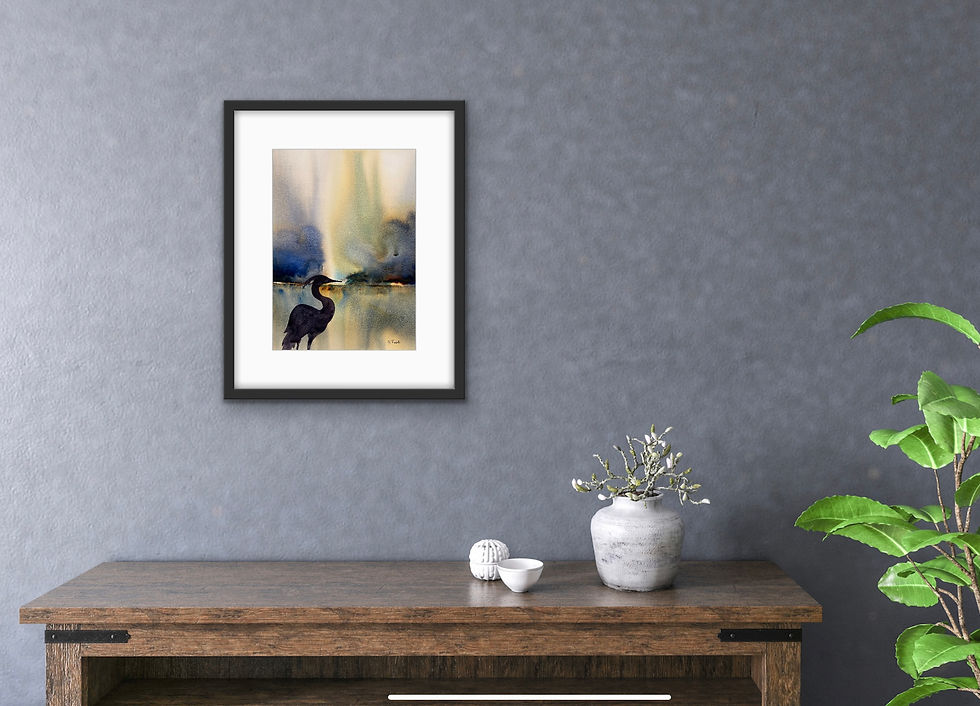 Thumbnail: “Twilight" 15 x 11 inch   Original Watercolor on Paper