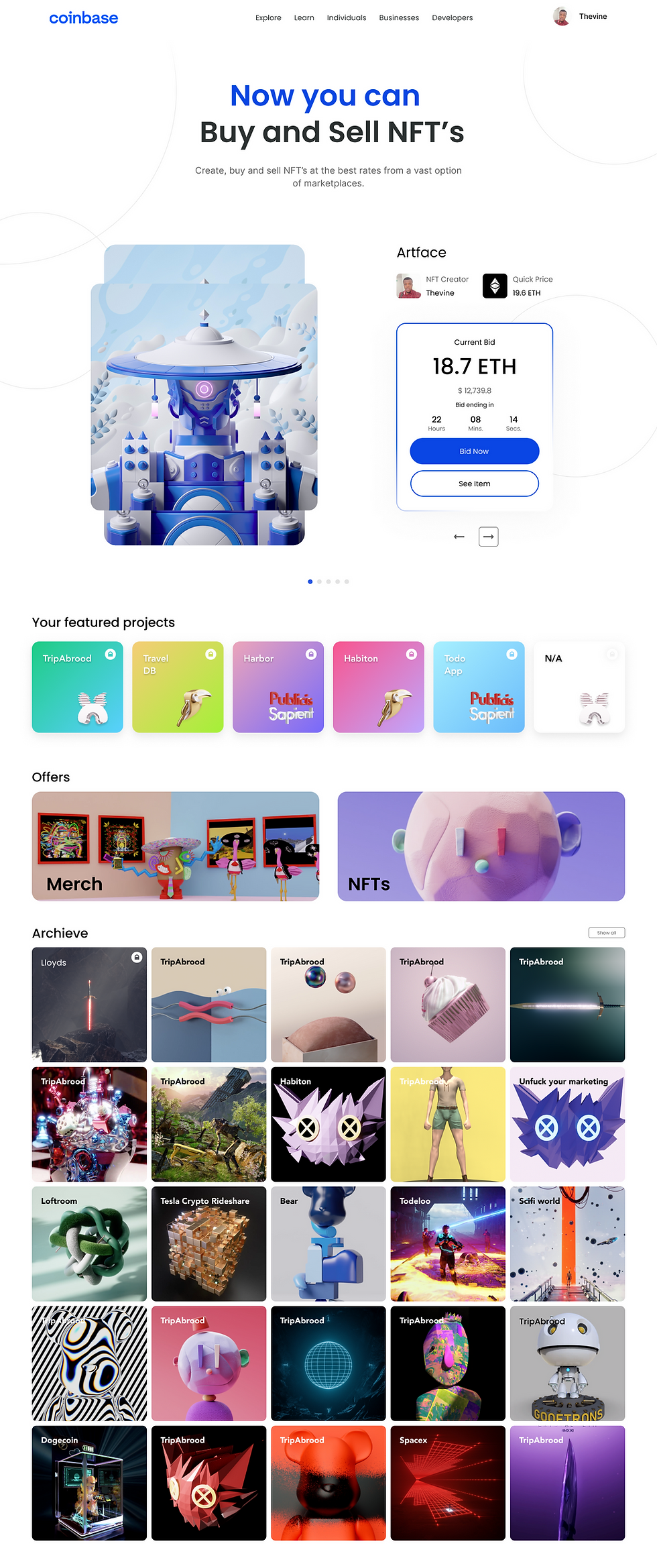 Coinbase Crypto Art - Product Dashboard.png