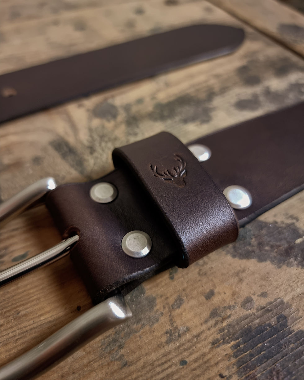 Thumbnail: La Robuste - Brown leather belt