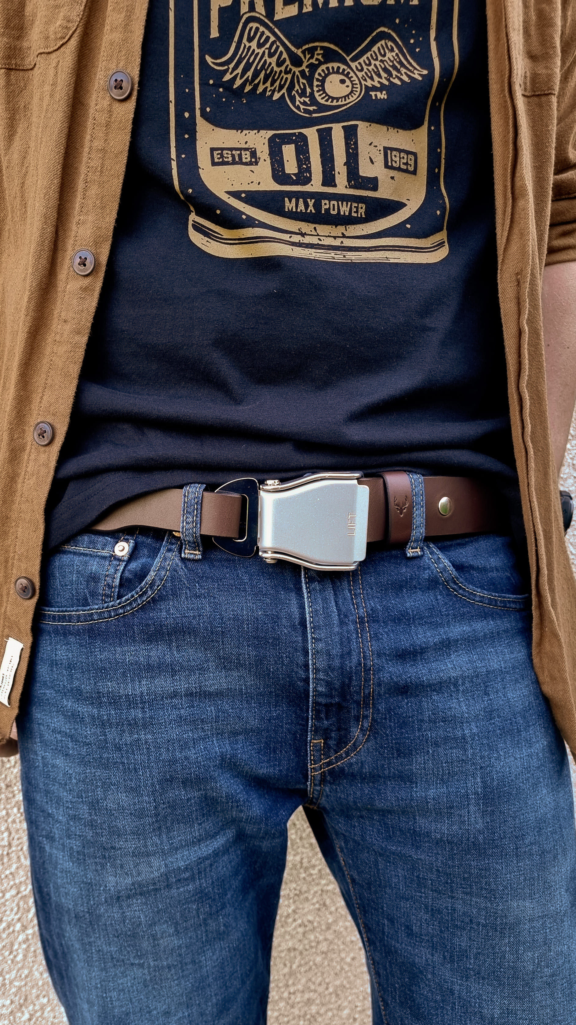 Ceinture "Fly" avec boucle d'avion