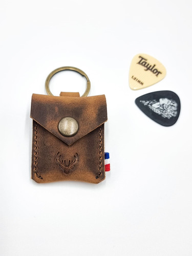 Étui Transparent Pour Médiators De Guitare Avec Porte-clés