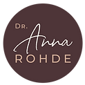 rundes Logo von Dr. Anna Rohde auf dem Dr. Anna Rohde steht
