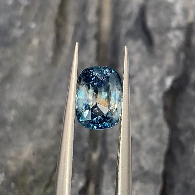 Thumbnail: 1.9Ct Natural Bi-Color Blue & White Sapphire From Sri Lanka