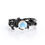 Thumbnail: 0.50 Carat Round Faceted Blue Moonstone Wedding Set - Intricate Vintage Moonsto