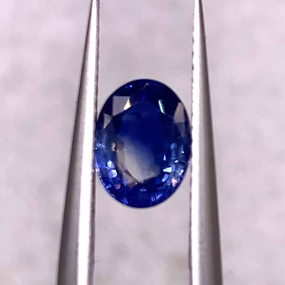 Thumbnail: 1.29Ct Natural Rare Bi Color Blue & White Sapphire