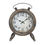 Thumbnail: DecMode 13"H, 10"W Metal Dark Brown Analog Vintage Tabletop Clock, 1 - Piece