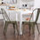 Thumbnail: Stackable Chair Restaurant Chair Metal Chair Chic Metal Kitchen Dining Chairs S