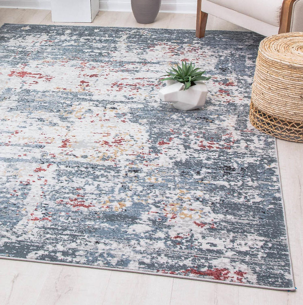Thumbnail: Queer Eye Kerswell Transitional Vintage Area Rug, 5'3" x 7", Ivory Blue