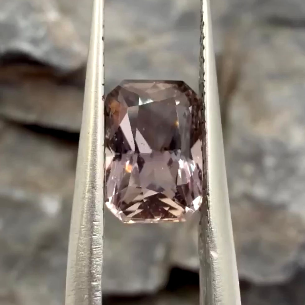 Thumbnail: AIG Certified 1.53Ct Natural Unheated Exquisite Orangy Purple Sapphire