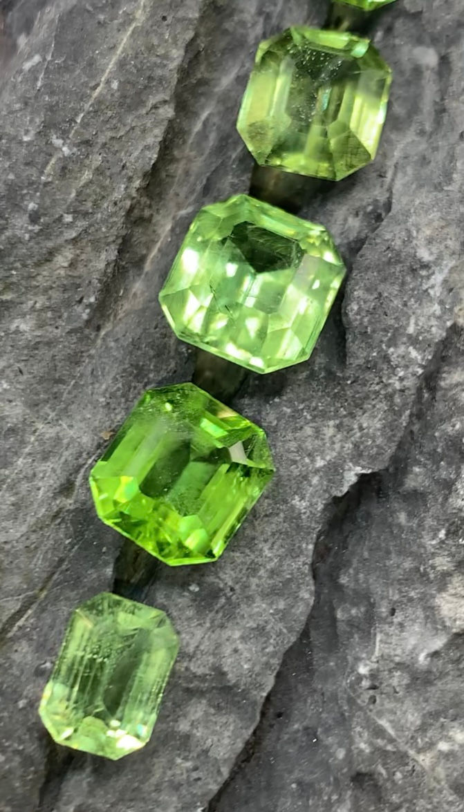 Thumbnail: 21.2Ctw Natural Vivid Green Peridot Collection
