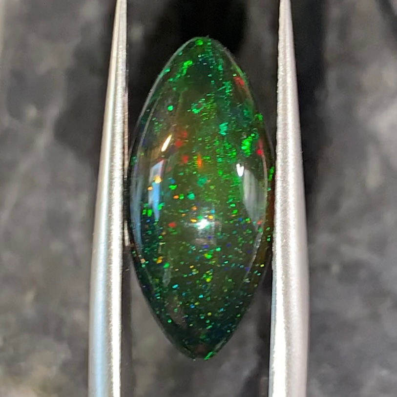 Thumbnail: 3.53Ct Natural Ethiopian Mesmerizing Marquise Cabochon Welo Opal 