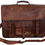 Thumbnail: Vintage Men's Brown Handmade Leather Briefcase Best Laptop Messenger Bag Satche