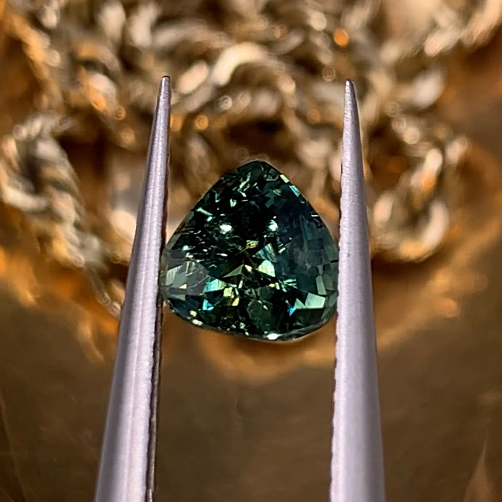 Thumbnail: 1.11Ct Natural Unheated Exquisite Green Sapphire