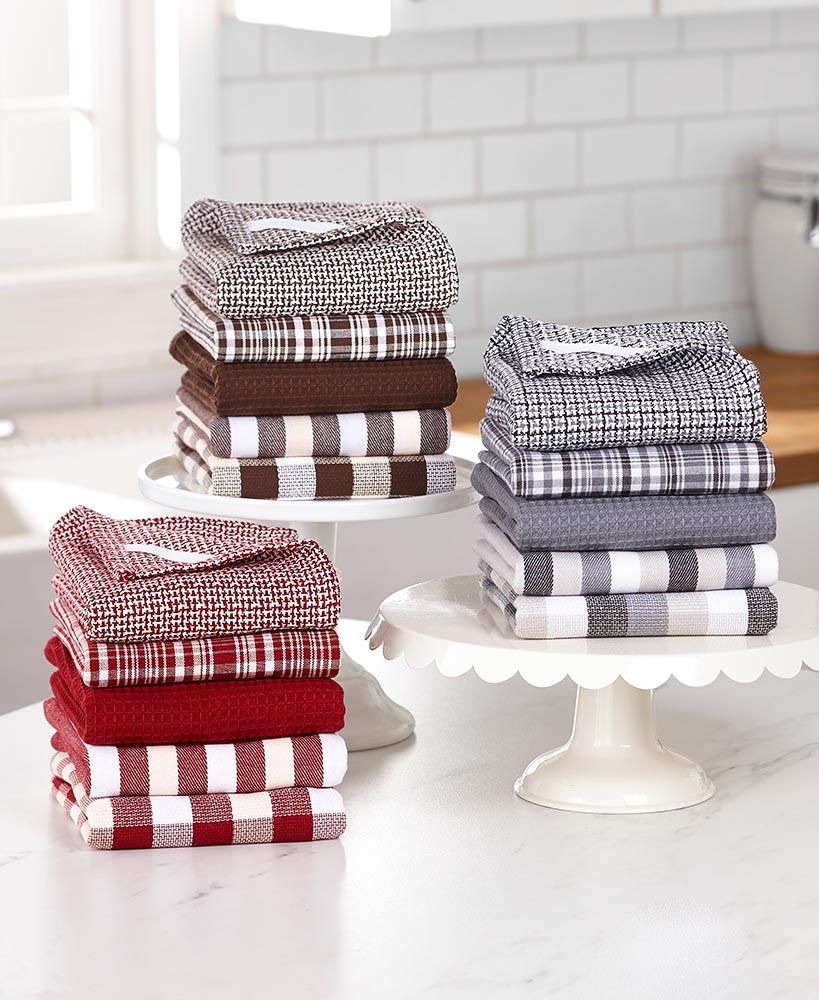 Thumbnail: 5-Pc. Woven Kitchen Towel Sets