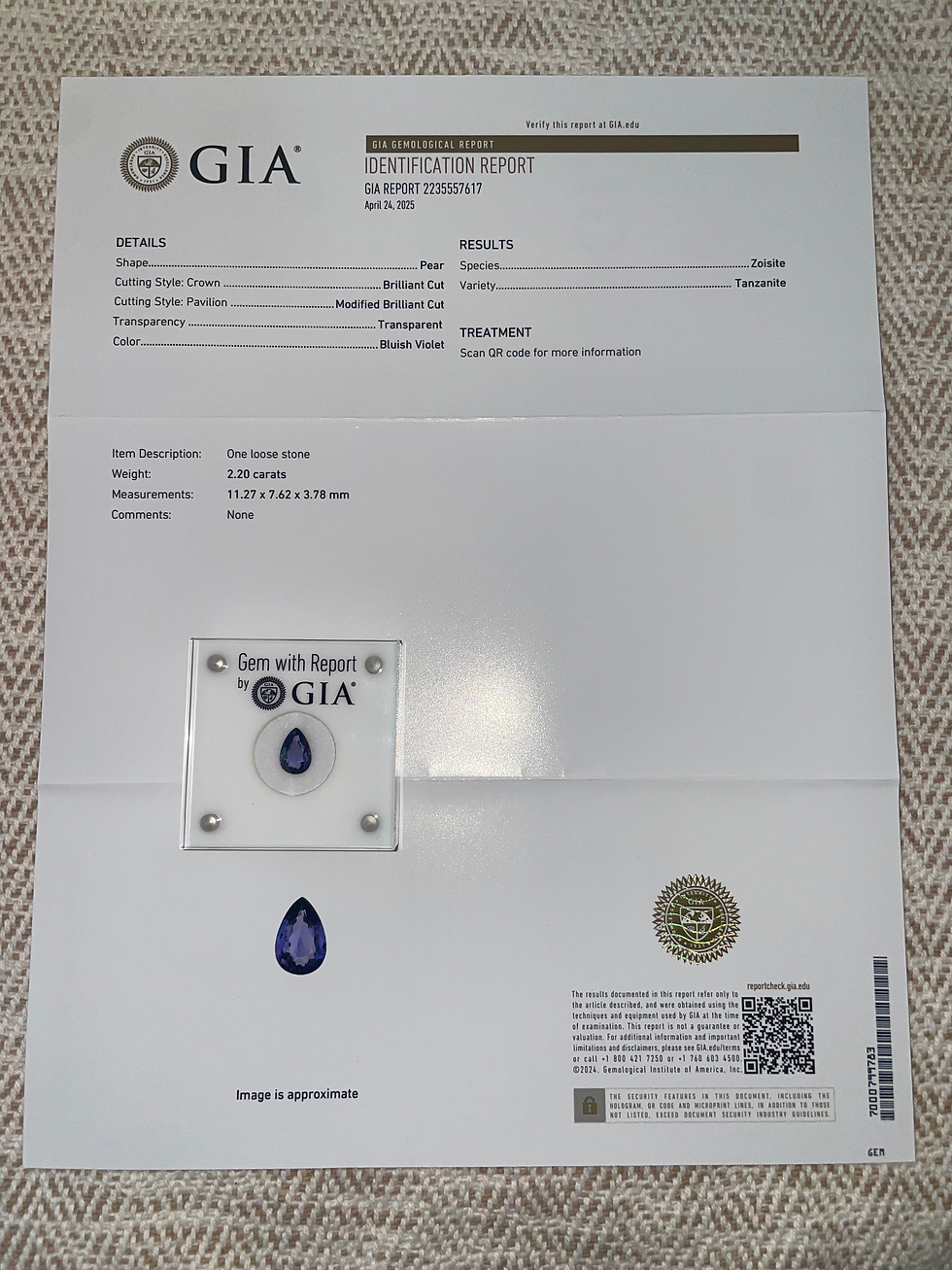 Thumbnail: GIA Certified 2.24Ct Natural Tanzanite