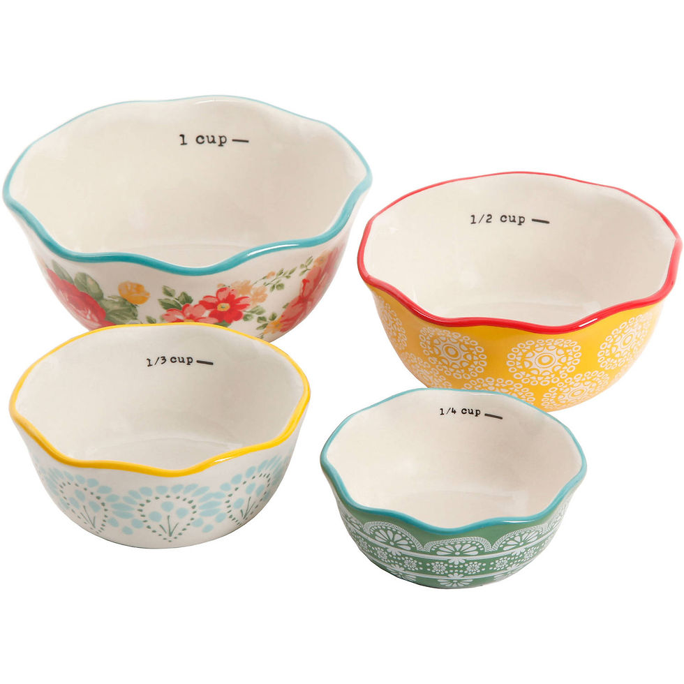 Thumbnail: The Pioneer Woman 5-Piece Prep Set, Measuring Bowls & Cup