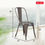 Thumbnail: Stackable Chair Restaurant Chair Metal Chair Chic Metal Kitchen Dining Chairs S