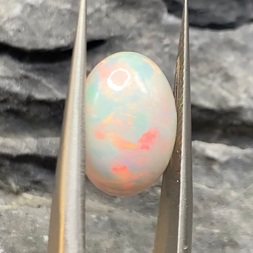 Thumbnail: 2.06Ct Natural Untreated Ethiopian White Pristine Opal