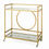 Thumbnail: Better Homes & Gardens Nola Mid-Century Metal & Glass Bar Cart, Gold Finish