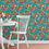 Thumbnail: The Pioneer Woman Dark Teal Vintage Floral Peel and Stick Wallpaper, 18" x 18.8
