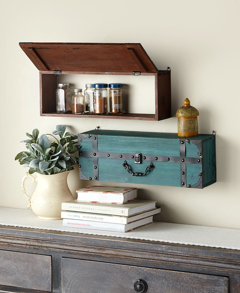 Thumbnail: Suitcase-Style Wall Shelves