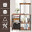 Thumbnail: Costway 4-Tier Vintage Kitchen Baker's Rack Utility Microwave Stand W/ Basket &