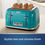 Thumbnail: Oster 4 Slice Toaster with Textured Design and Chrome Accents, Impressions Coll