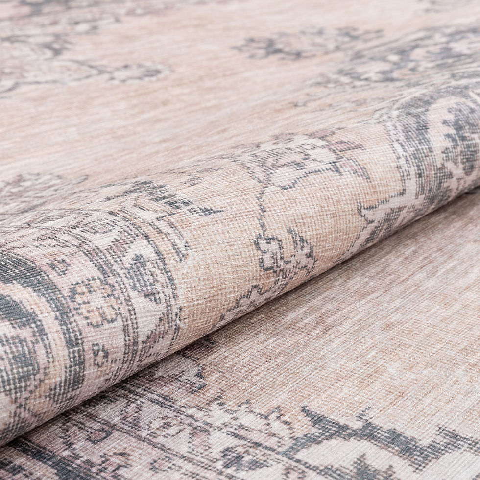 Thumbnail: Well Woven Machine Washable Nile Tarifa Vintage Bohemian Medallion Floral Borde