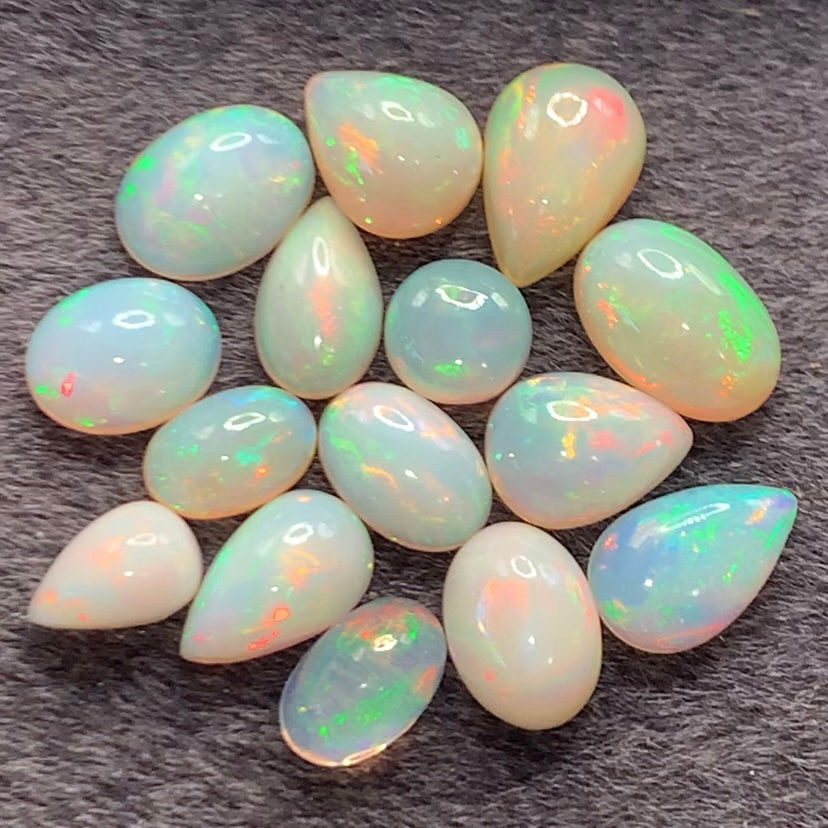 Thumbnail: 28.89Ctw Natural Ethiopian White Opal Collection