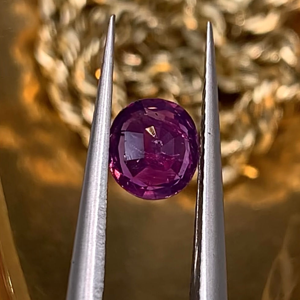 Thumbnail: 0.79Ct Natural Unheated Rare Purplish Pink Kashmir Sapphire