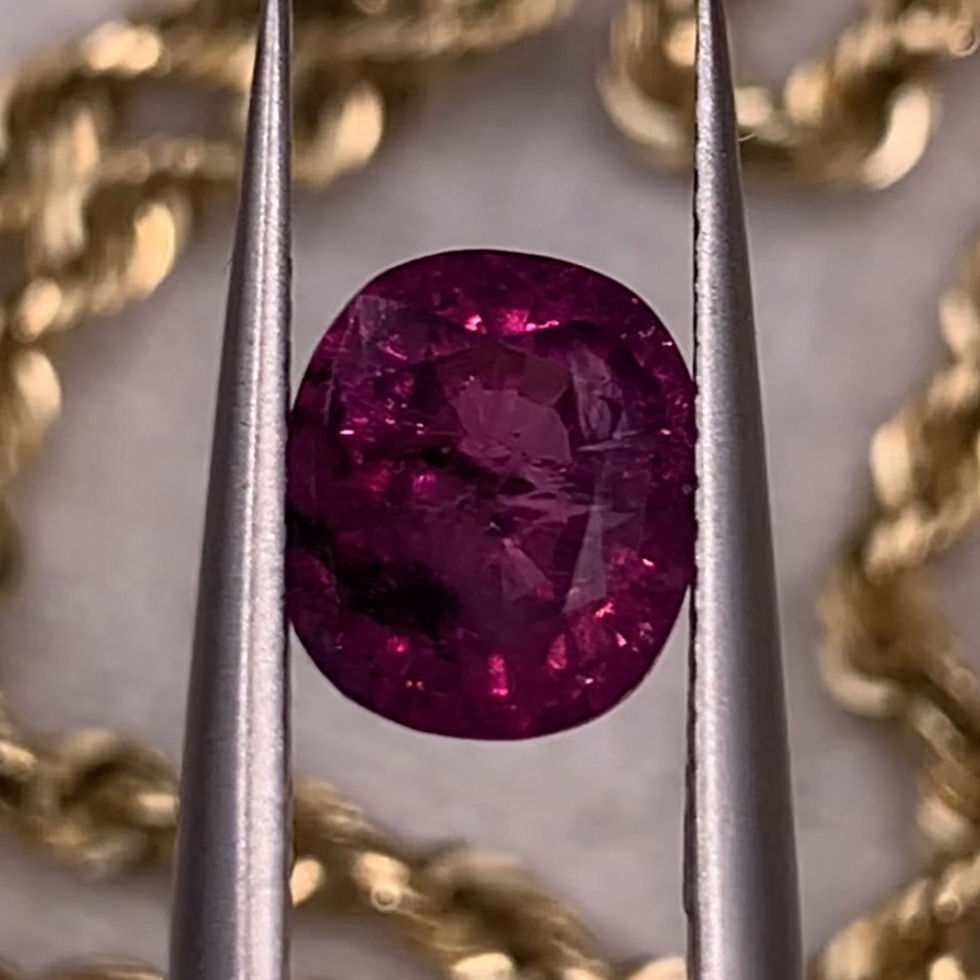 Thumbnail: 1.95Ct Natural Unheated Rare Purplish Pink Kashmir Ruby 