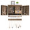 Thumbnail: Costway Wall Mounted Jewelry Organizer Vintage Wood Jewelry Holder Box  Barndoo