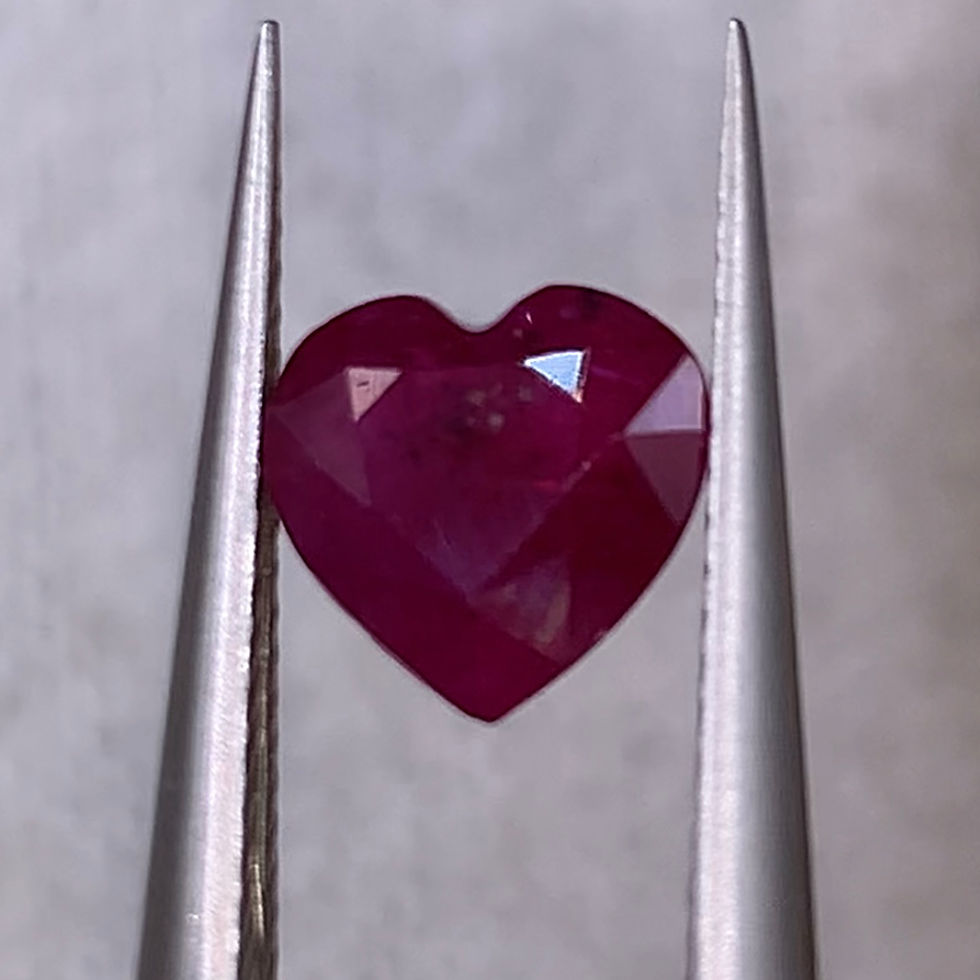 Thumbnail: 1.34Ct Natural Rare Heart Shape Ruby From Mozambique
