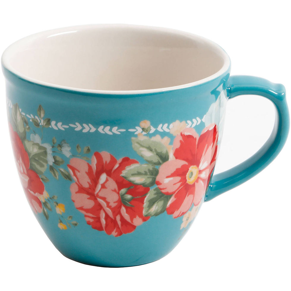 Thumbnail: The Pioneer Woman Vintage Floral 4-Piece Mug Set, 16 fl oz