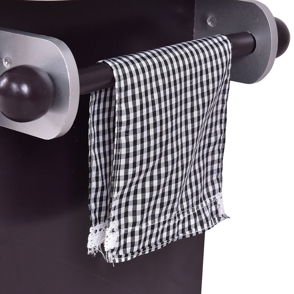 Thumbnail: Gymax Kids Cooking Pretend Play Toy Wooden Kitchen Set Children Playset Vintage