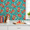 Thumbnail: The Pioneer Woman Dark Teal Vintage Floral Peel and Stick Wallpaper, 18" x 18.8