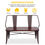 Thumbnail: Winado 45" Metal Bench w/Wood Seat, Industrial Vintage Mid-Century Dining Bench