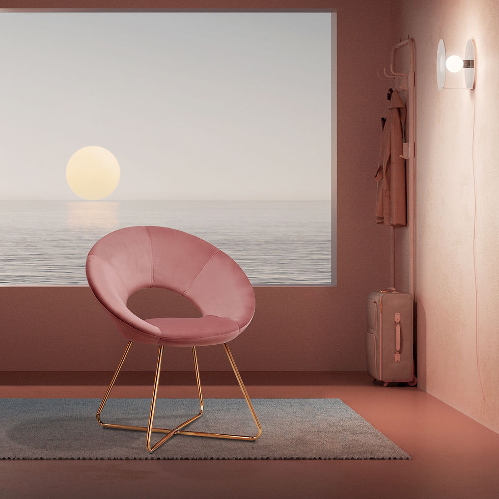 Thumbnail: Duhome Chic Accent Chair for  Living Room Home Office Chair Modern Golden Metal